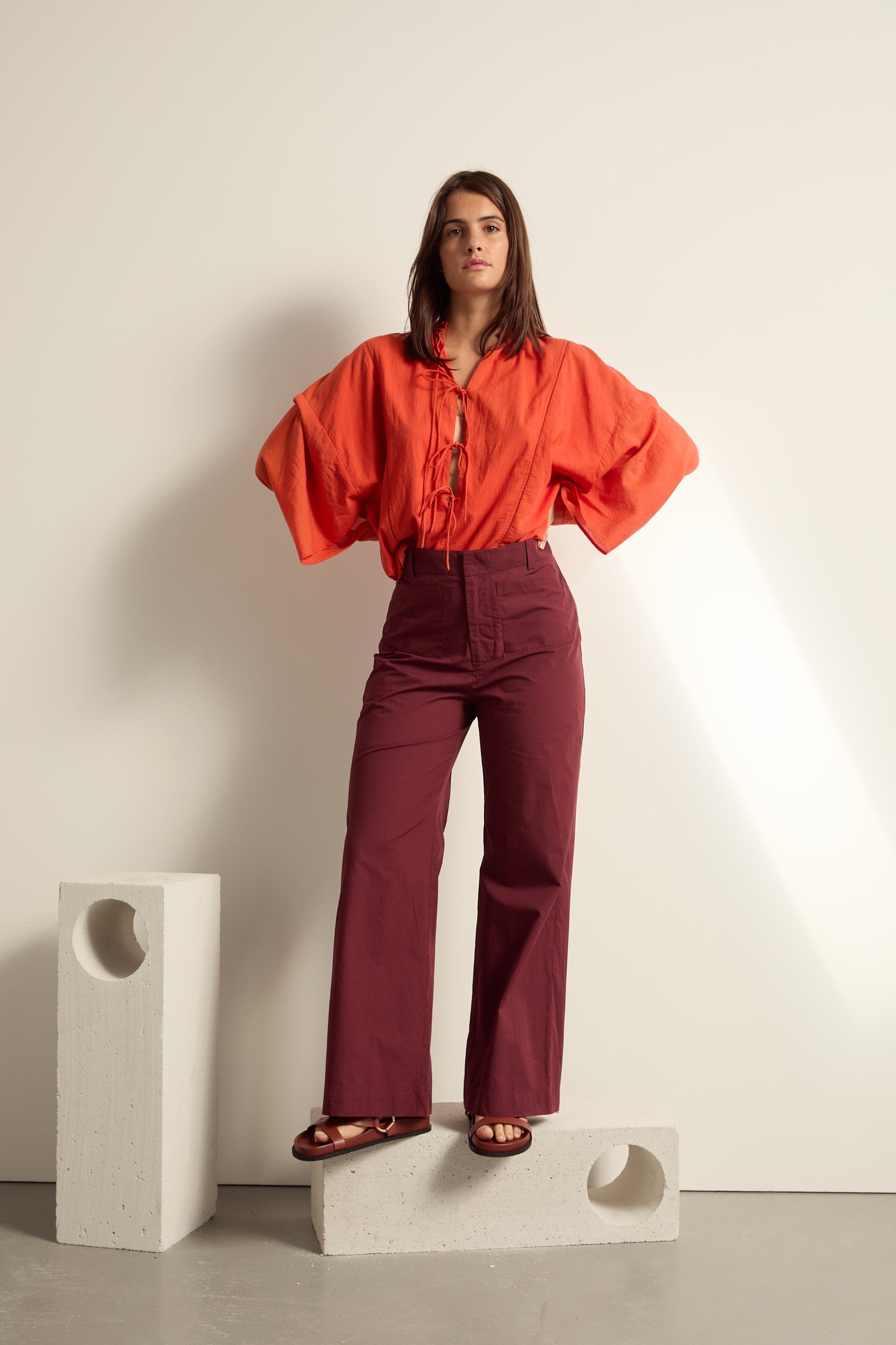 BLOUSE MAUD - CORAIL