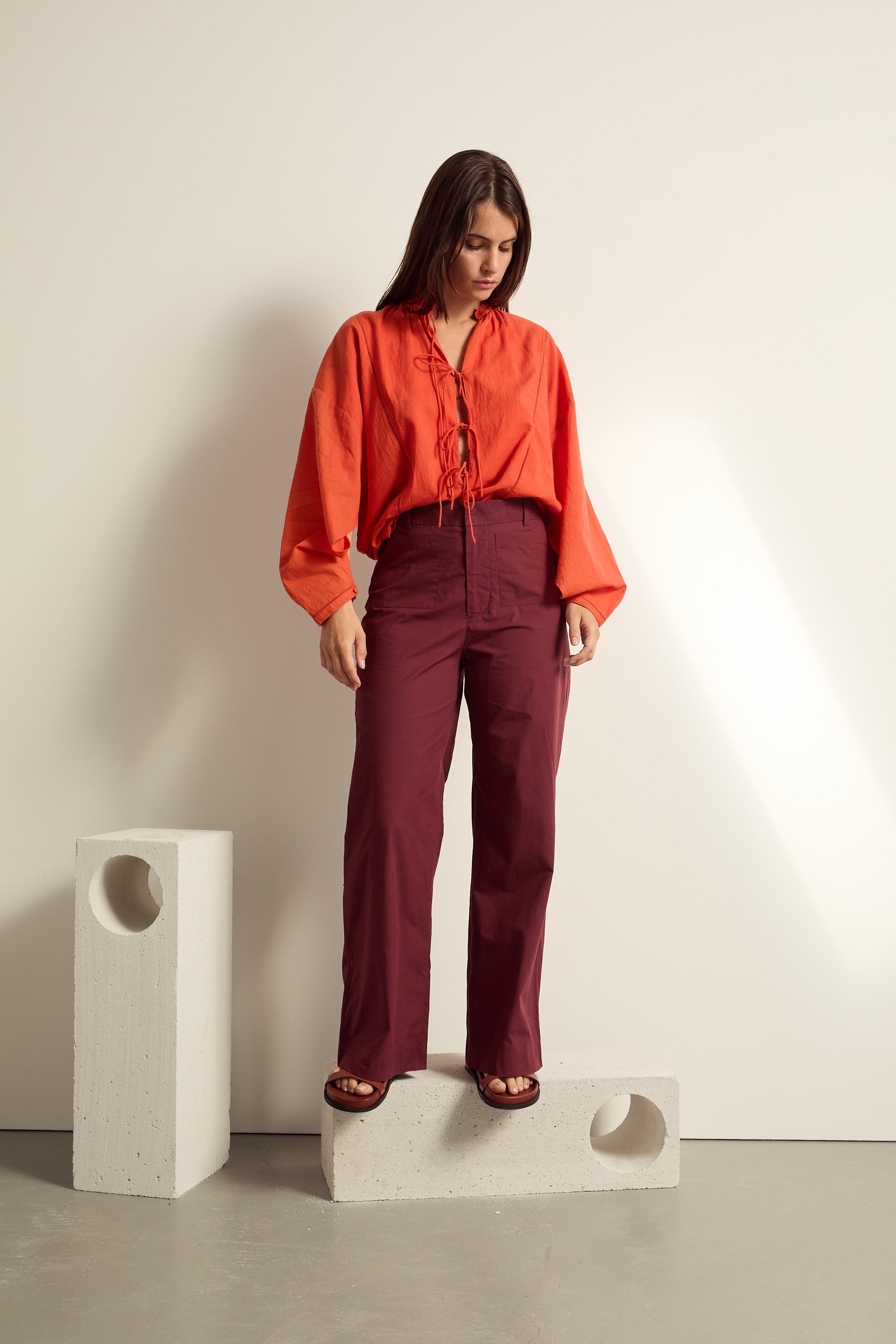 BLOUSE MAUD - CORAIL