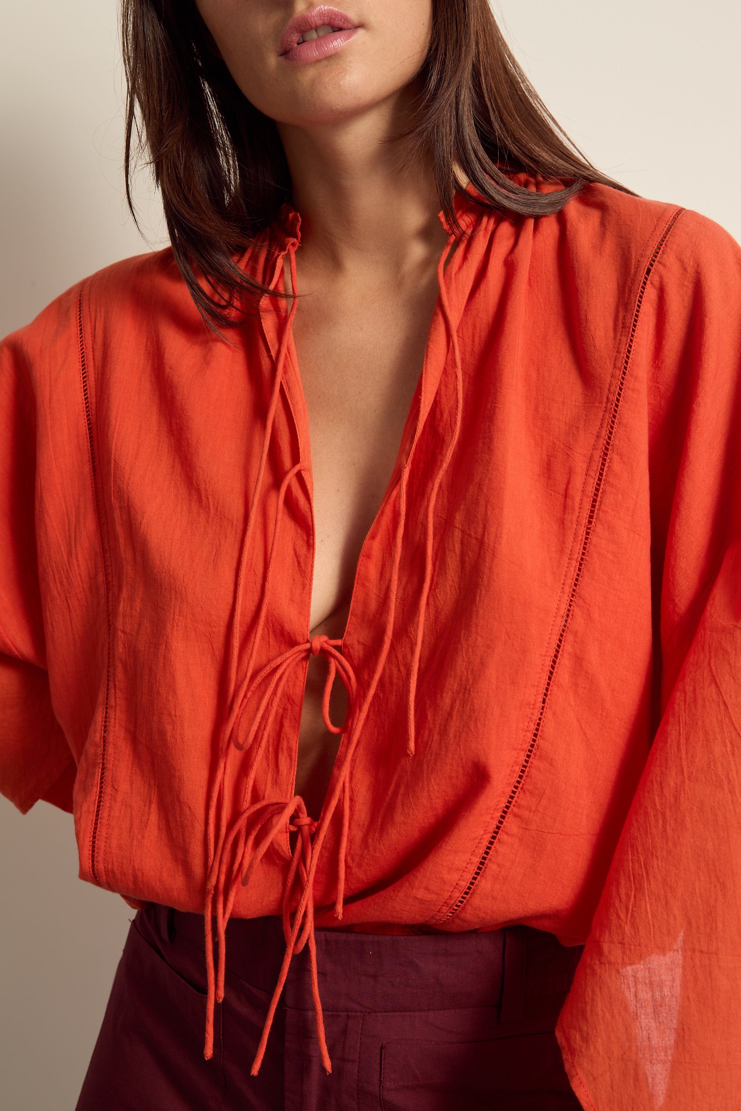 BLOUSE MAUD - CORAIL