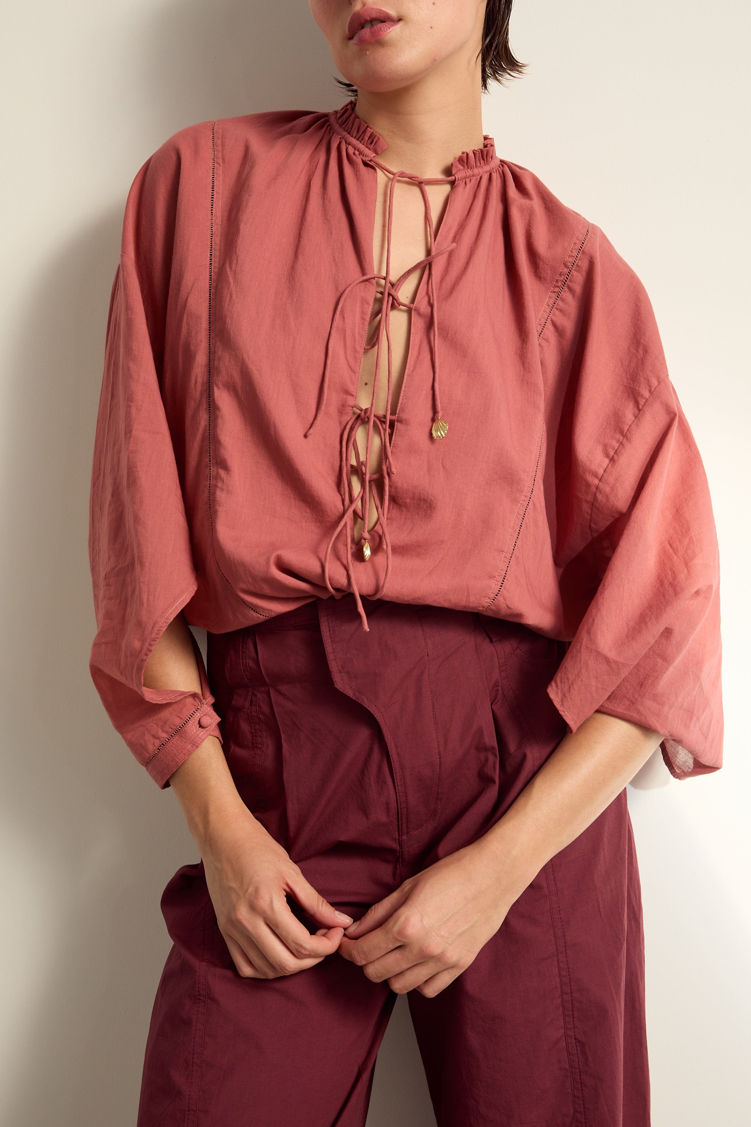 BLOUSE MAUD - ROSEWOOD