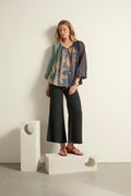 PANTALON ALBA SOIE - ARDOISE