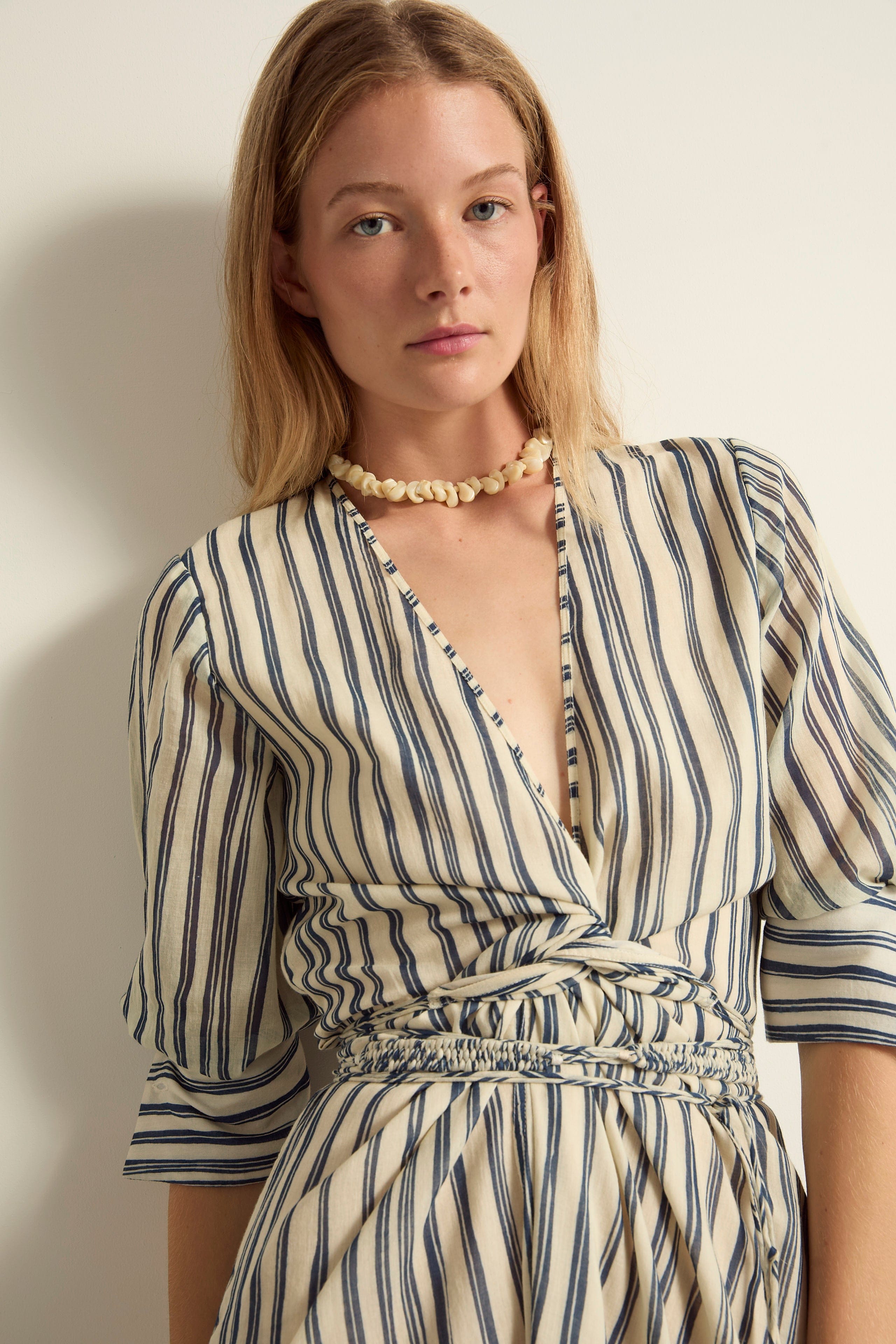 ROBE LISE IMPRIME LINEA - BLUE