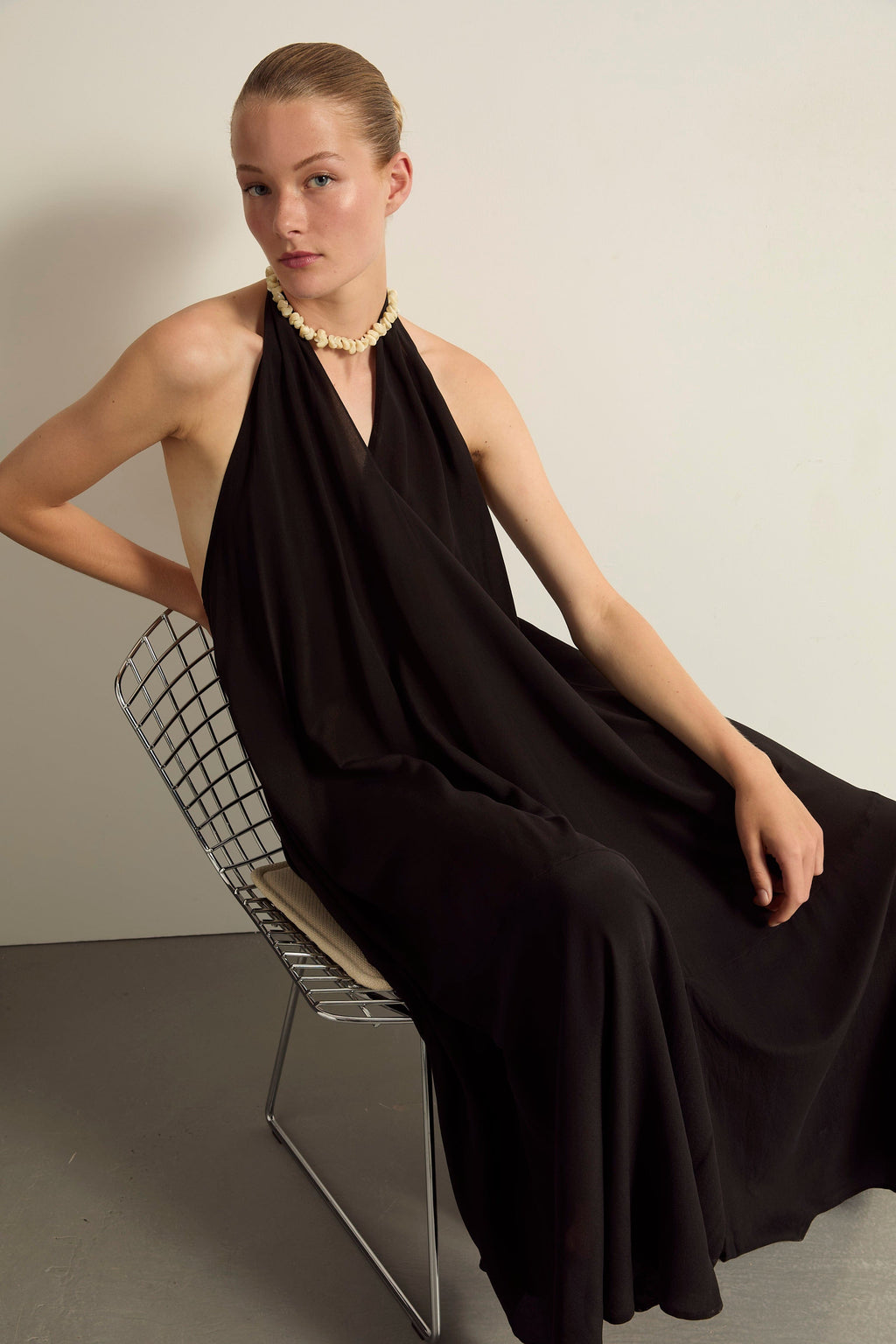 ROBE MIRIANA SOIE - BURGUNDY