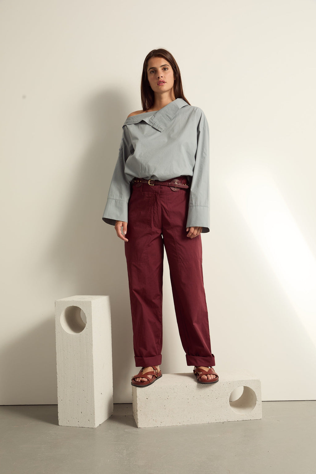 PANTALON MARCO - BURGUNDY