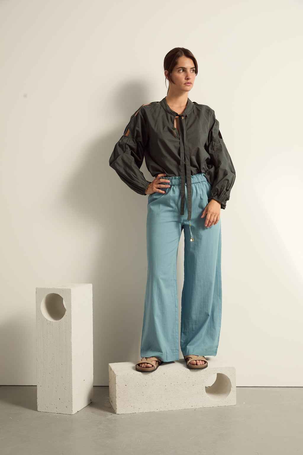BLOUSE FRANCESCA - ARDOISE