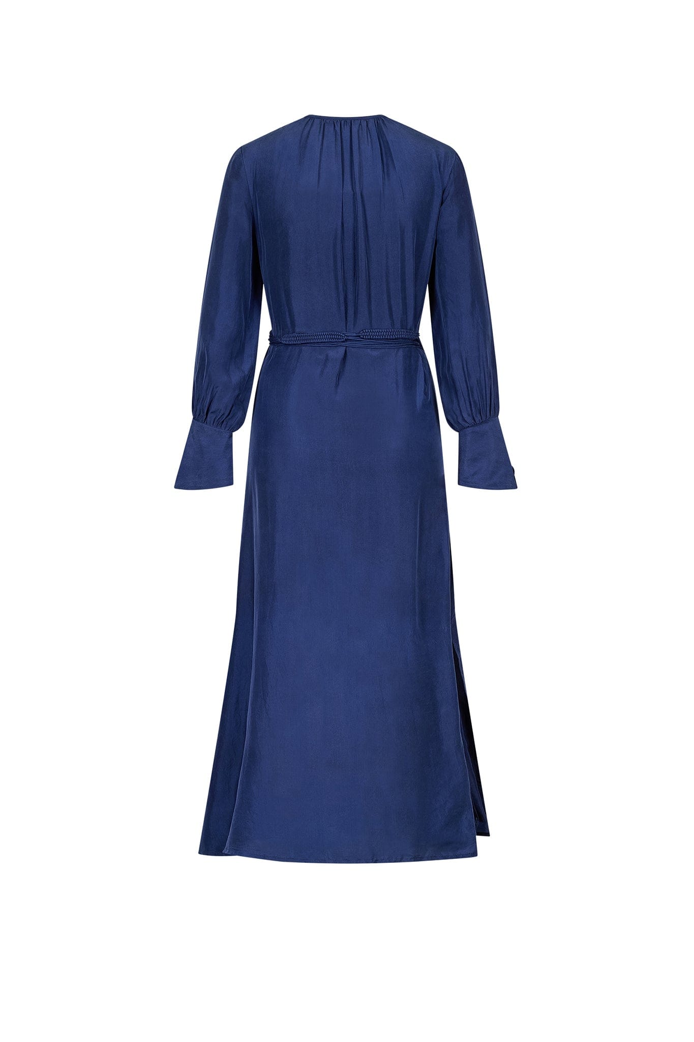 ROBE LISE SOIE LAVÉE - DEEP BLUE