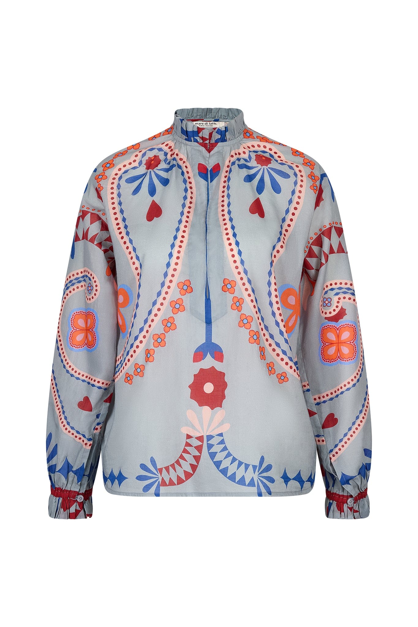 BLOUSE SAPHO IMPRIME BLOSSOM - PASTEL ROSE