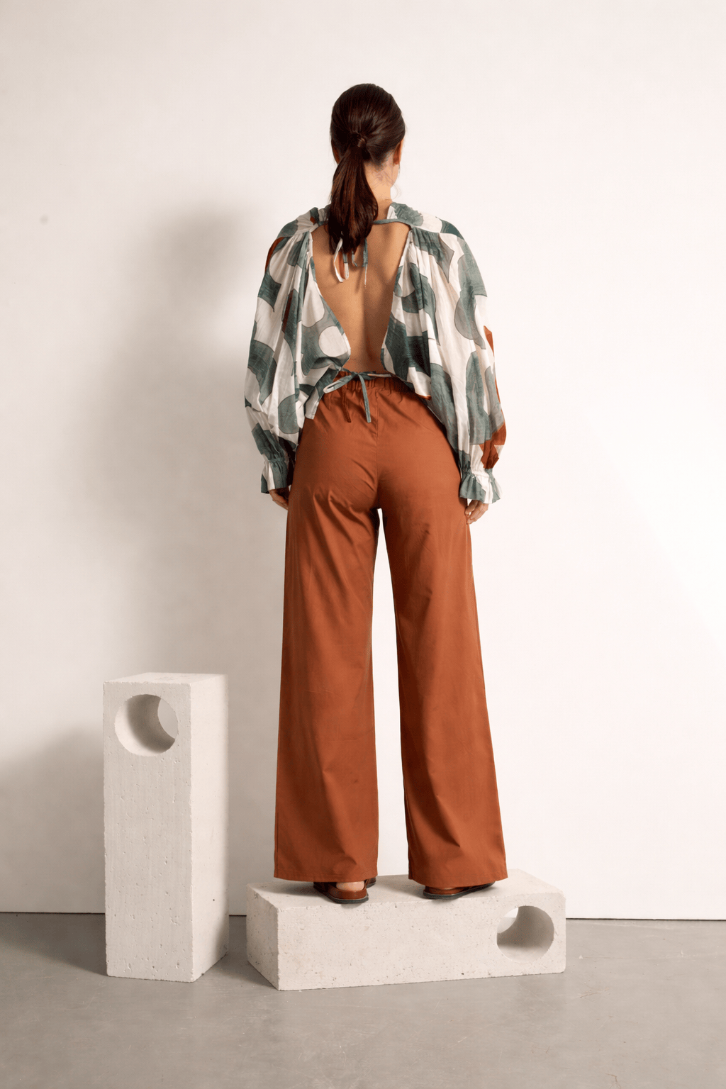 PANTALON ANGIE POP - HAVANE BROWN