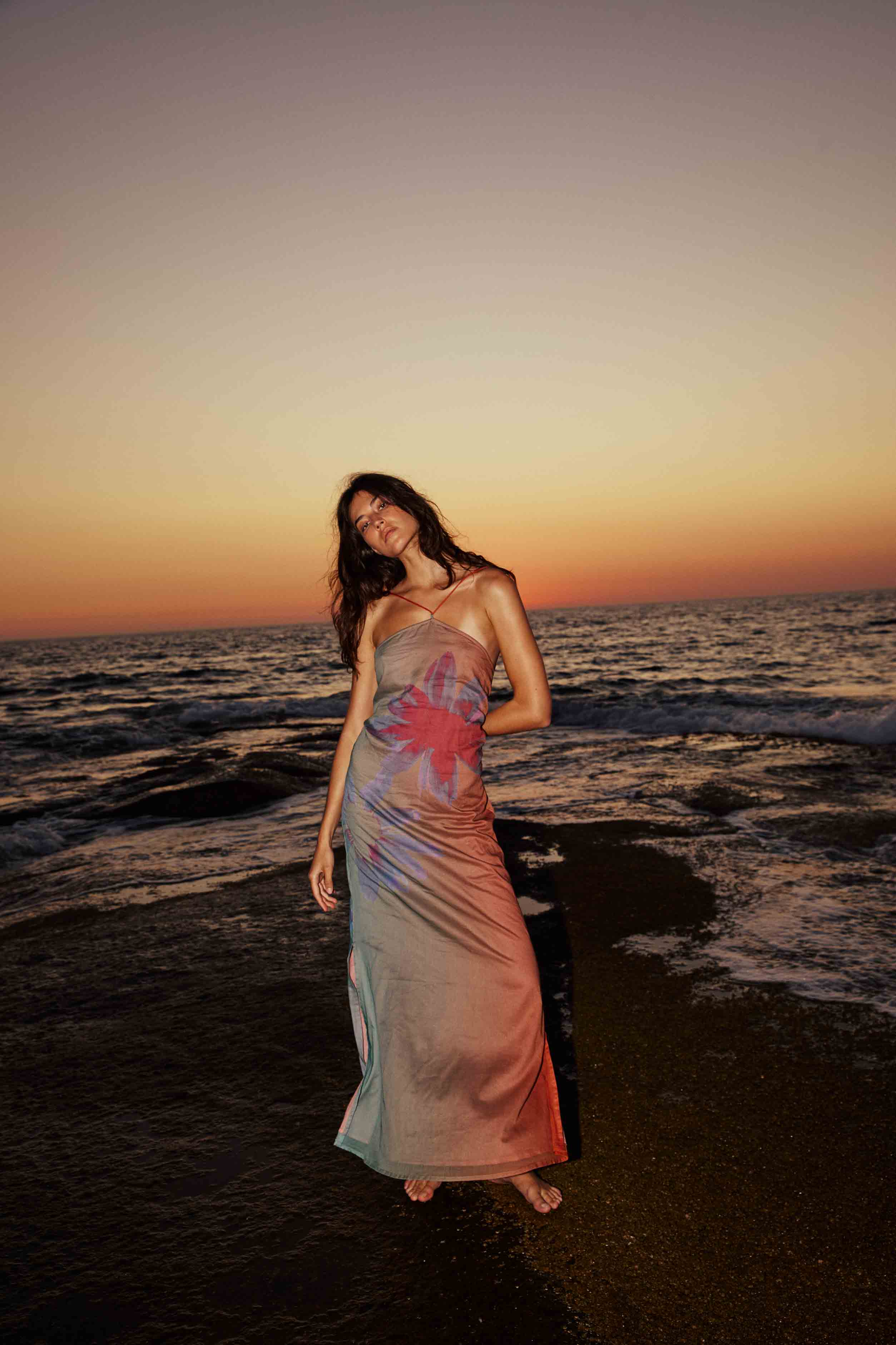 ROBE MIA IMPRIME SUNRISE - BLUE